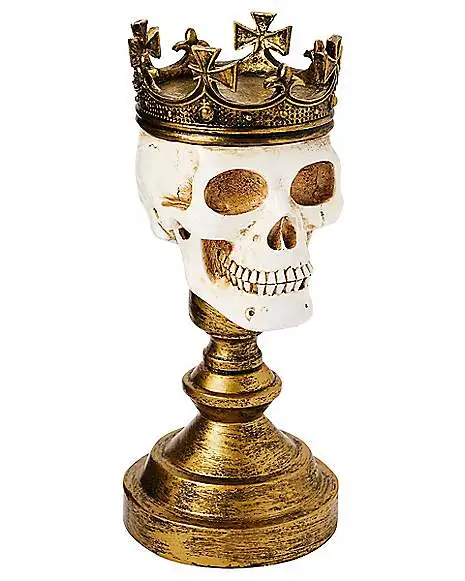 Spirit Halloween Crowned Skull Candle Holder 3 Spirit Halloween Crowned Skull Candle Holder - Image 3