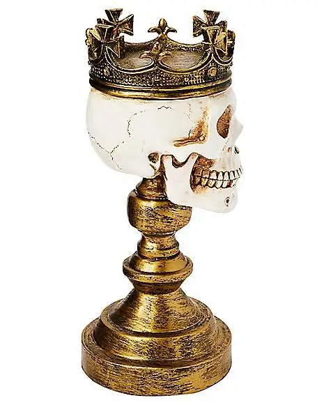Spirit Halloween Crowned Skull Candle Holder 4 Spirit Halloween Crowned Skull Candle Holder - Image 4