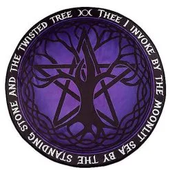 Spirit Halloween Round Mystical Arts Fleece Blanket