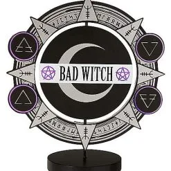 Spirit Halloween Spinning Bad Witch Good Witch Tabletop Sign -Costume Decor Hub 01564756 c
