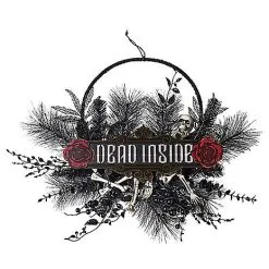 Spirit Halloween Gothic Noir Dead Inside Wreath