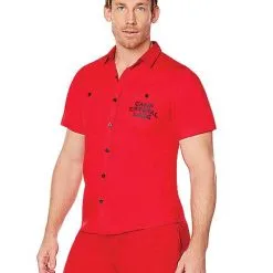 Spirit Halloween Adult Camp Crystal Lake Button Down Shirt - Friday The 13th