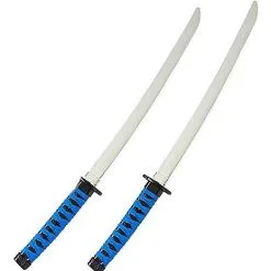 Spirit Halloween Kids Blue Ninja Swords With Harness -Costume Decor Hub 01567940 c