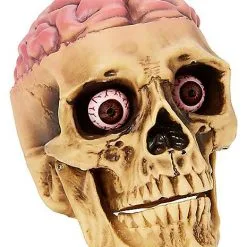 Spirit Halloween Skull With Brain Decoration