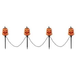 Spirit Halloween Light-Up LED Jack-O-Lantern Pathway Markers -Costume Decor Hub 01573914 d