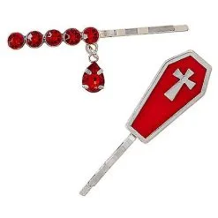 Spirit Halloween Vampire Teeth Hair Clips -Costume Decor Hub 01582220 d