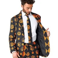 Spirit Halloween Adult Distressed Pumpkin Party Suit -Costume Decor Hub 01587179 d