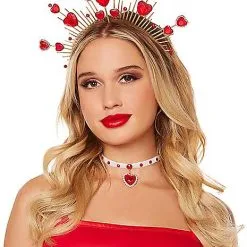 Spirit Halloween Cupid Hearts Choker Necklace