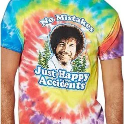 Spirit Halloween Happy Accidents Tie Dye Bob Ross T Shirt 6 Spirit Halloween Happy Accidents Tie Dye Bob Ross T Shirt -Costume Decor Hub 03211547 c