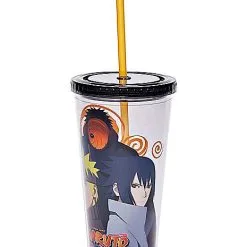 Spirit Halloween Naruto Cup With Straw 20 Oz. - Naruto Shippuden -Costume Decor Hub 03450673 c