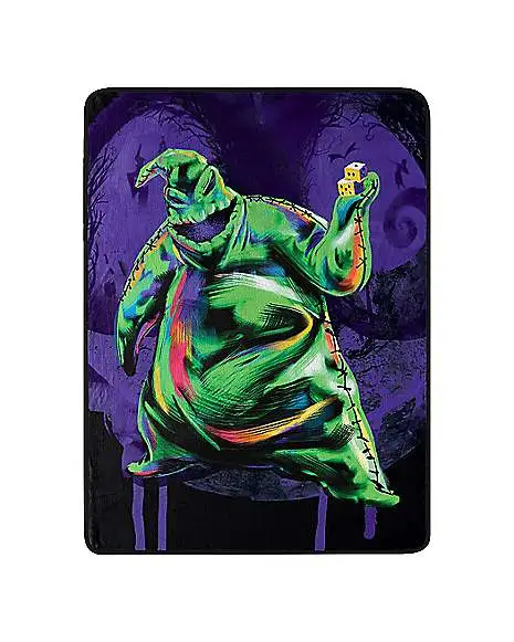 Spirit Halloween Oogie Boogie Fleece Blanket – The Nightmare Before Christmas 1 Spirit Halloween Oogie Boogie Fleece Blanket – The Nightmare Before Christmas