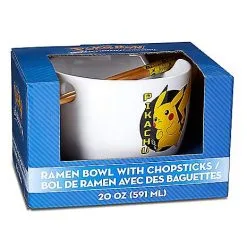 Spirit Halloween Pikachu Bowl With Chopsticks 20 Oz. - Pokemon -Costume Decor Hub 03736493 e