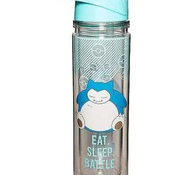 Spirit Halloween Snorlax Eat Sleep Battle Water Bottle Pokemon - 18 Oz. -Costume Decor Hub 03994084 d