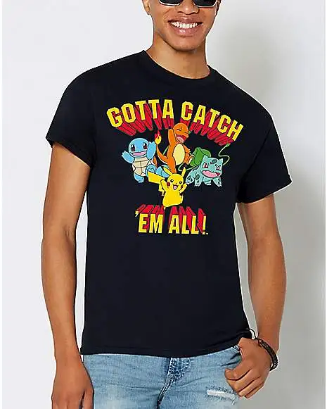 Spirit Halloween Gotta Catch 'Em All T Shirt - Pokemon 1 Spirit Halloween Gotta Catch 'Em All T Shirt - Pokemon