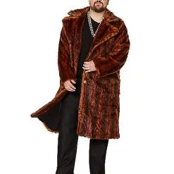 Spirit Halloween Faux Fur Coat -Costume Decor Hub 07521479 e