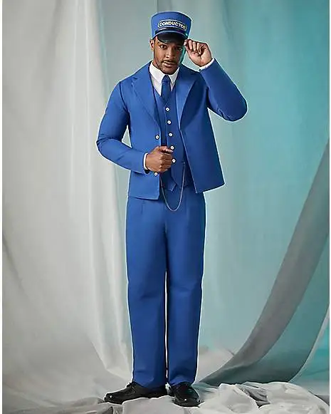 Spirit Halloween Adult Train Conductor Costume 1 Spirit Halloween Adult Train Conductor Costume