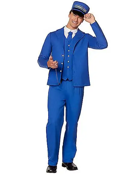 Spirit Halloween Adult Train Conductor Costume 2 Spirit Halloween Adult Train Conductor Costume - Image 2