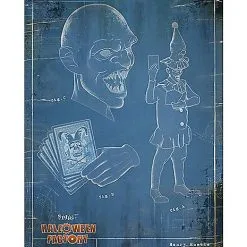 Spirit Halloween Factory Animatronic Blueprint Posters - 4 Pack -Costume Decor Hub 07639347 c
